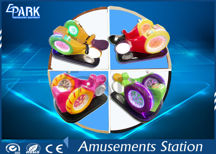 Coin Operated Kids Bumper Car High Elastic Bumper Strip 2 Player Colorful Lights