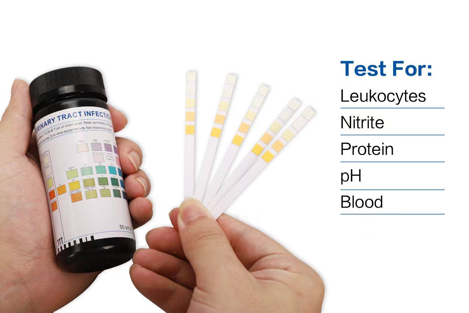 Plastic ketones Urinalysis Test Strips High Accuracy