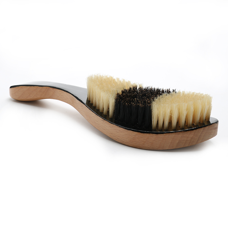 Boar Bristle Long Handle360 Wave Brush Hard Custom Logo Hair Brush For Men