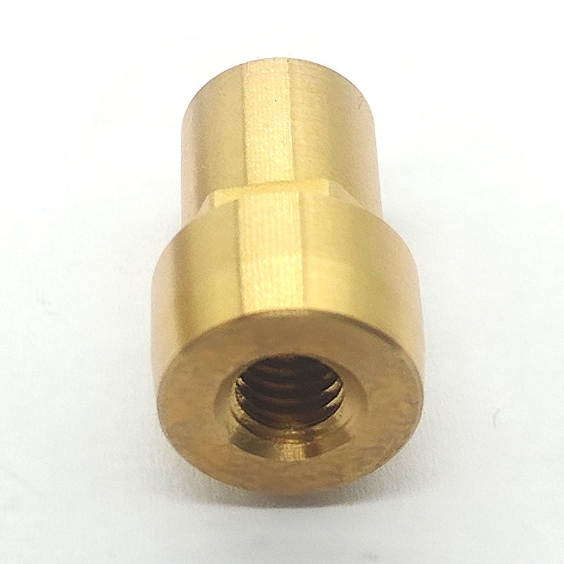 Gold Plated Brass Machined Components Turning Brass Terminal Connector