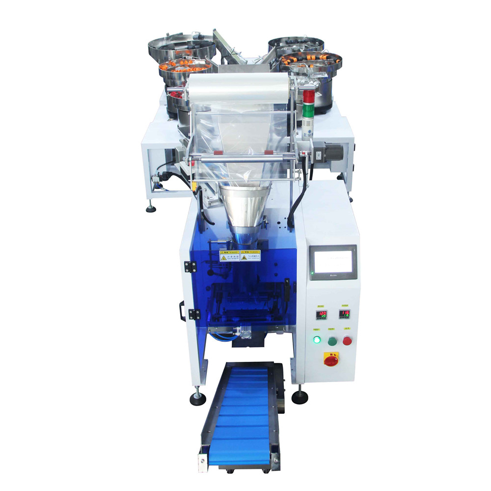 6 Drums Mixing Products Hardware Screw Packaging Machinery Automatic Packaging Machine