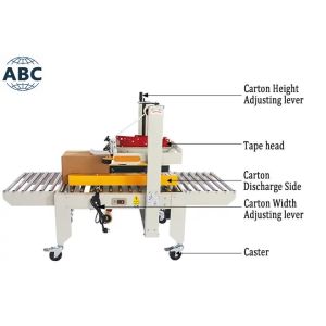 Bottom Tape Carton Sealing Tape Machine Customizable For Corrugated Box