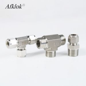 1/8 1/4 3/8 1/2 3/4 1 inch NPT threaded ferrule stainless steel connector