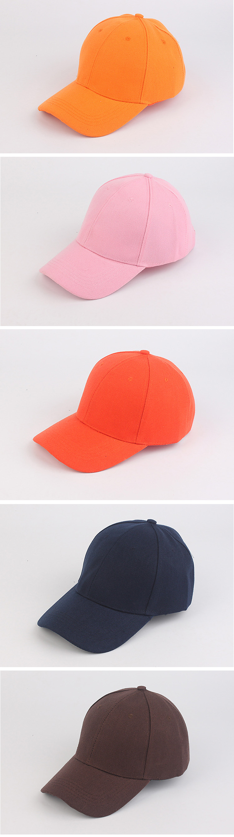 Cotton Polyester Unisex Baseball Caps for advertising promotion