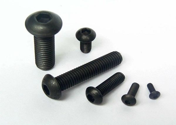 ISO 7380 Carbon Steel Black Oxide Hexagon Socket Flat Round Head Screw with High
