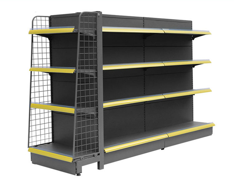 Easy Installation Supermarket Display Shelving With Cold Rolled Steel For Durable