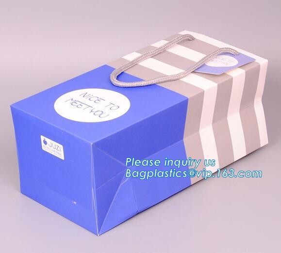 Luxury Paper Gift Carrier Shopping Bag Party Bag with Handles,printed paper carrier bag for apparel shopping bag, bageas