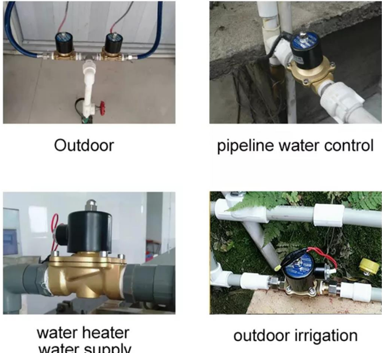DC24V 12V AC110V 220V Solenoid Globe Valve , 3 Way Water Solenoid Valve 12v