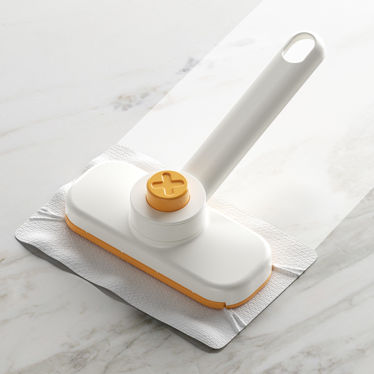 Handhold Rotatable Automatic Mini Mop With Cloth Clipper with Face Towels for Bathroom Kitchen