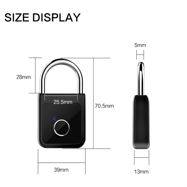 Tuya Smart Keyless Fingerprint Door Lock Phone Control Open Smart Mini