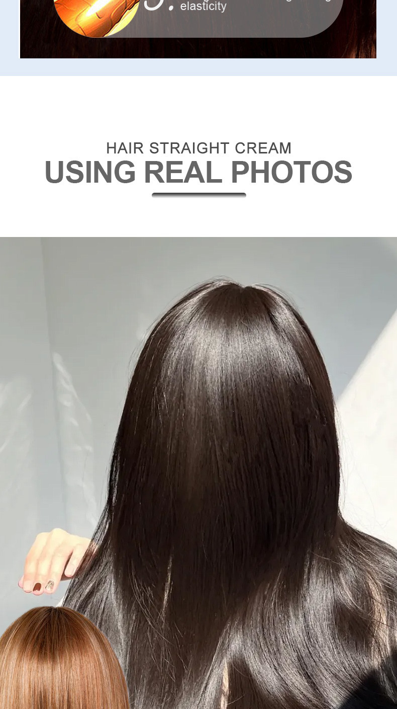 Salon Use Hair Protector Cream For Straightening , Frizz Control Cream Long Lasting