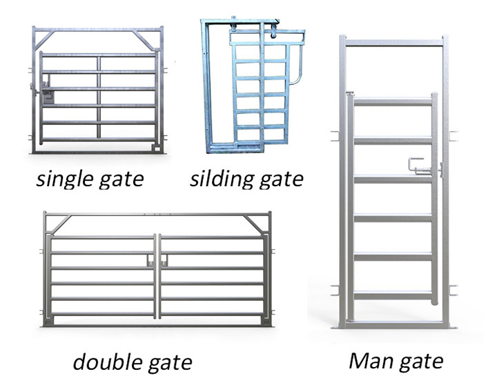 Oval Bar 6ft High Heavy Duty Galvanized Corral Panels For Cattle Feeding