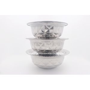 Chromatic 0.076cbm 26cm Cookware Stainless Steel Basin With Lid