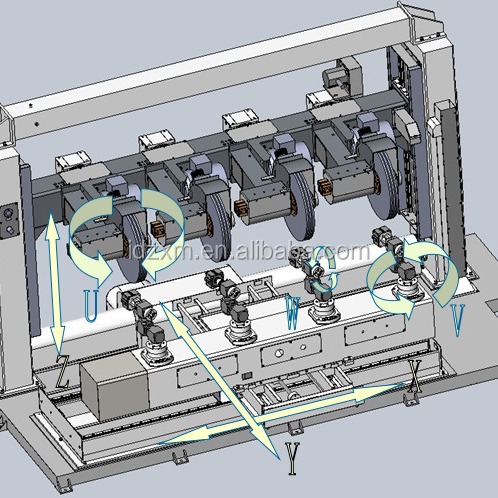 Four Six Axis CNC Grinding Machine For door handle