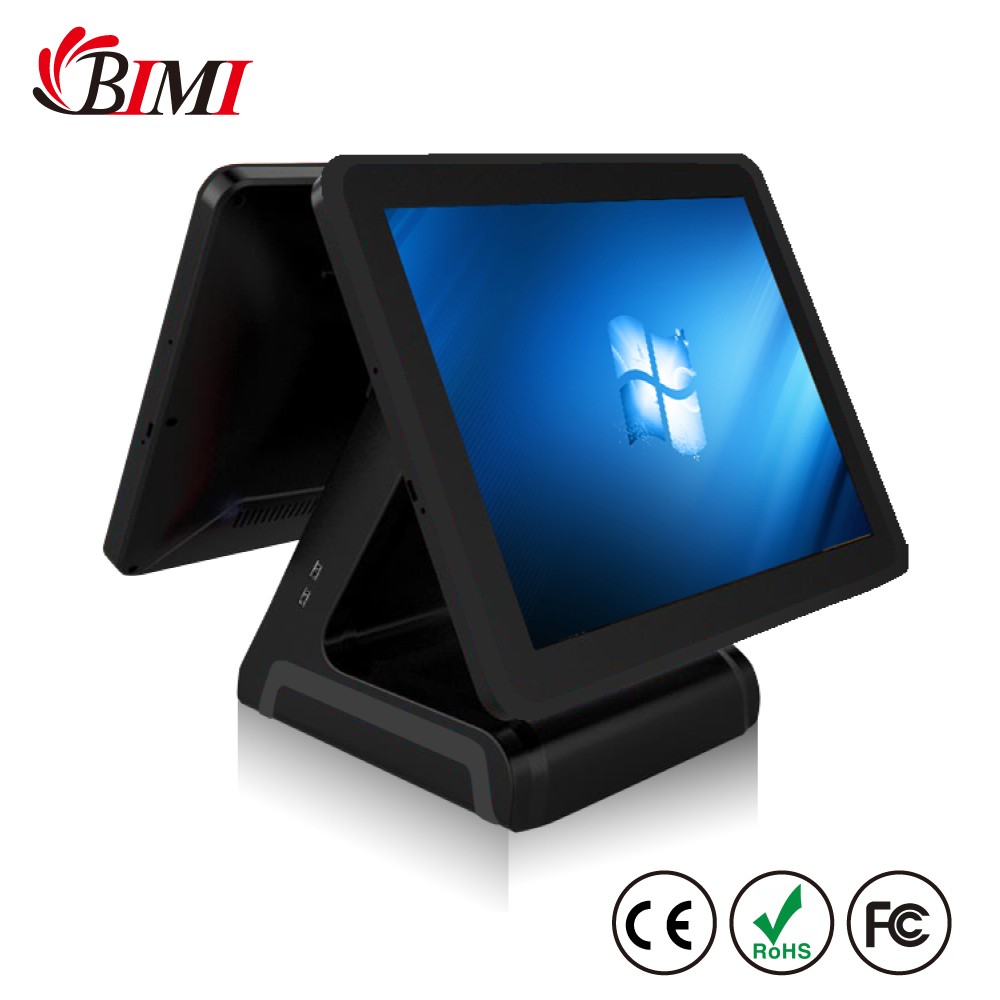 Windows 7/10 OS I5 15inch All in One Breeze Touch Screen POS PC/ TPV System Black
