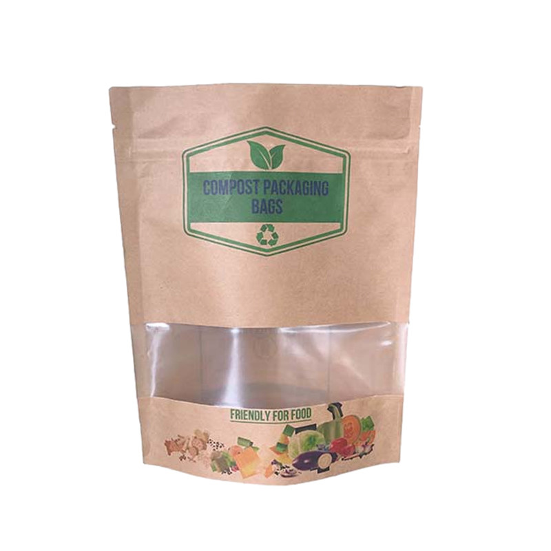 Bread Kraft Food Paper Bag 10 Colors Printing Support Customized