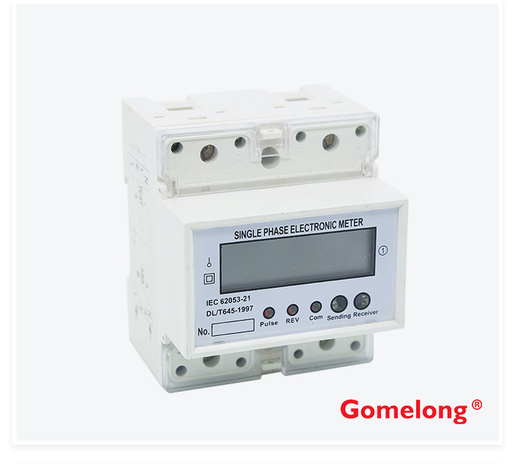 Top 10 seller 1 Phase Din Rail Ethernet Smart Energy Meter With Rs485 interface