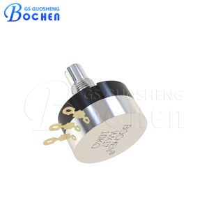 China Adjustable Precision Wirewound Potentiometer WX17 1w 10k Ohm Single Turn on sale