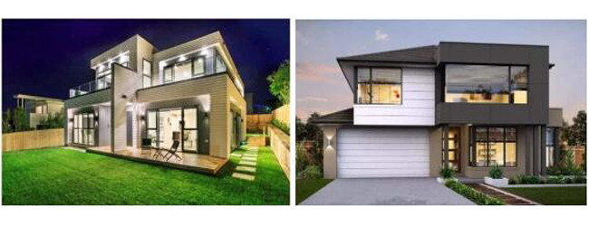 Beautiful Urban Two Story Prefabricated Homes Small Structure Modern