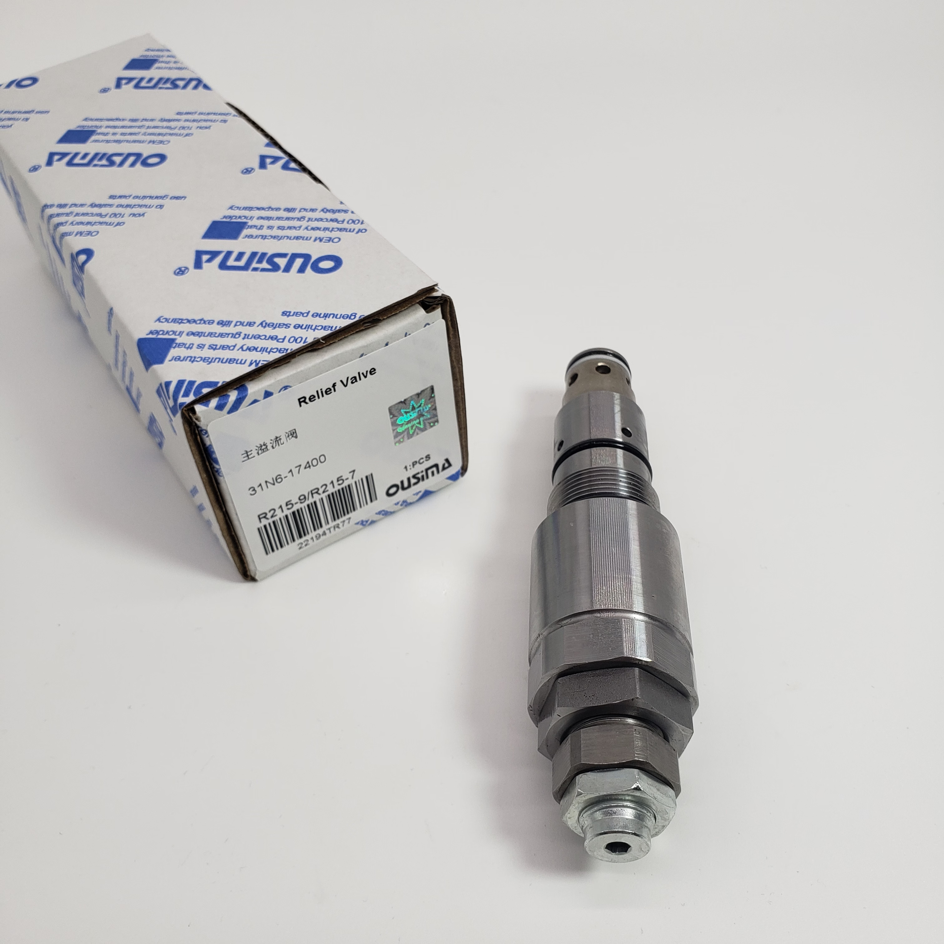 31N6-17400 Main Relief Valve For Hyundai R225-9 R225-7 R215-7 R215-9 R80-7/8 R110-7 R140