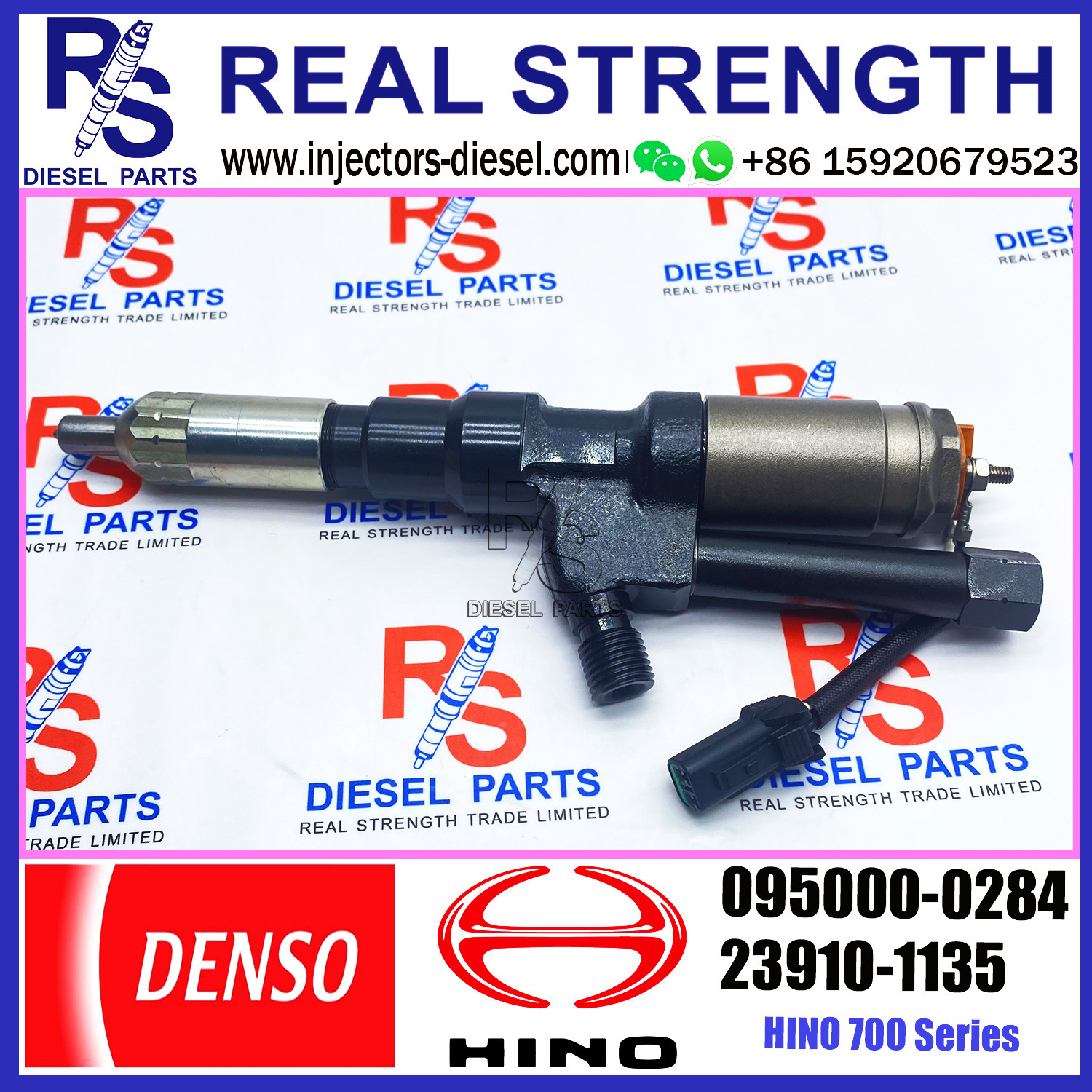 Diesel Fuel Common Rail Injector 095000-0280 095000-0281 095000-0283 095000-0284 For HINO 700 Series 29310-1135