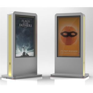 65 inch outdoor 2000nit ad player with vga and hd interface showcase display