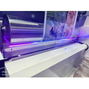 Sleeve Type Flexo Printing Machine with Infeed and Outfeed Sections for Smooth