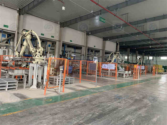 NSK Animal Feed Packaging Machine Case Palletizer Feed Mill Manpower