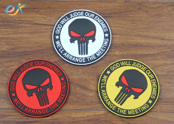 Punisher Armband Velcro PVC Rubber Patch Disposable Waterproof Personality