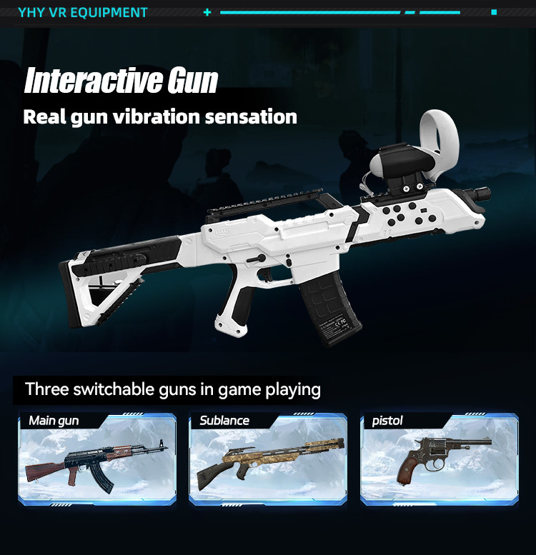 YHY New Launched 4 Players VR Shooting Simulator with 360 Free Roam and Multiplayer Games