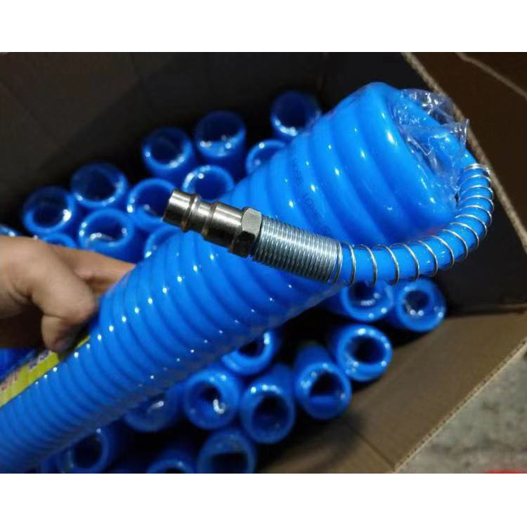 90mm Cycles Coiled Nylon Emergency Air Brake Hose Assembly for Semi Truck Applications