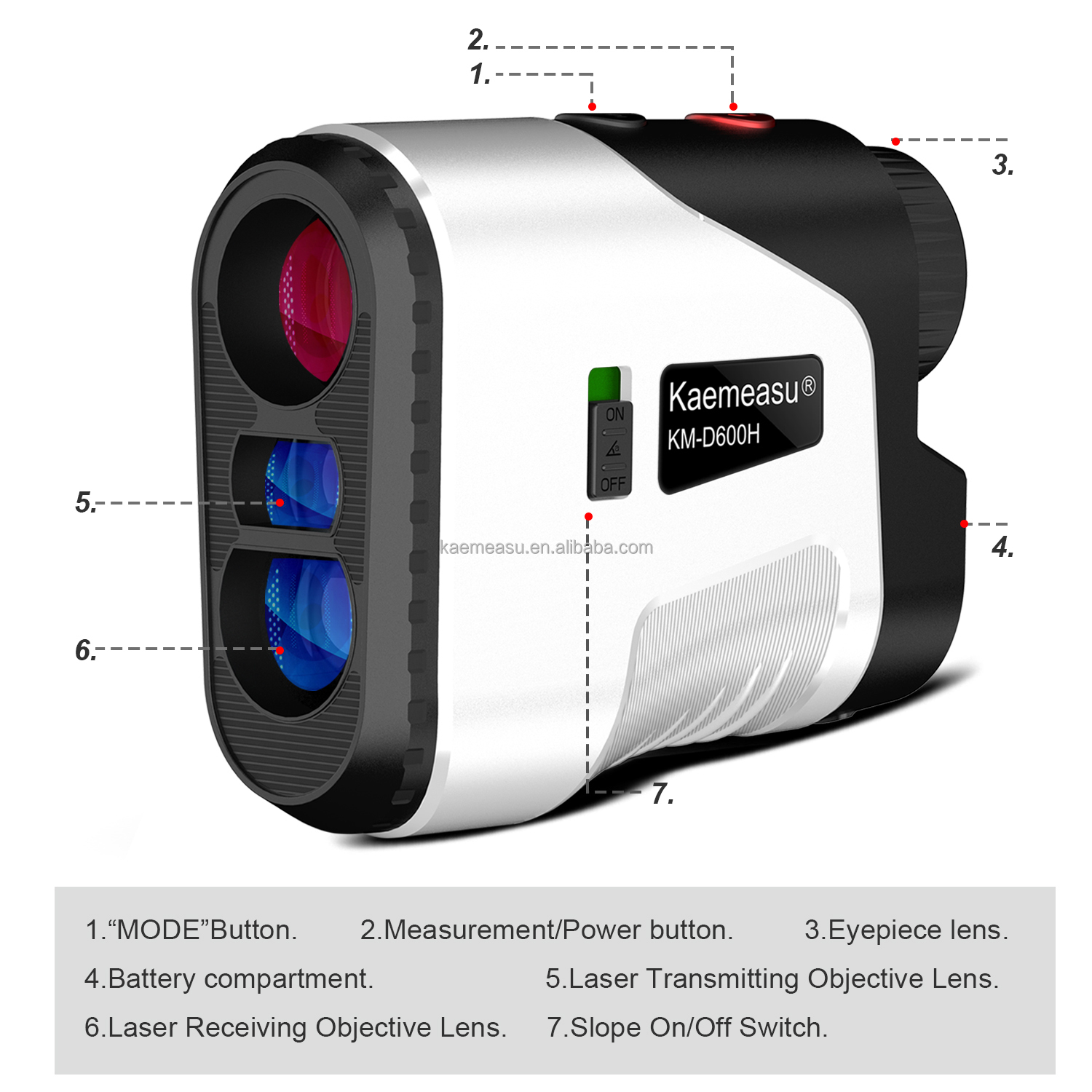 Handheld Mini 450m-1000m Laser Rangefinders Diastimeter Golf Laser Range Finder Optical Telescope For Hunting