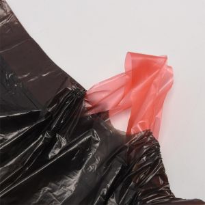 Custom Order Accepted Household Blue Plastic Roll Garbage Bag with Drawstring