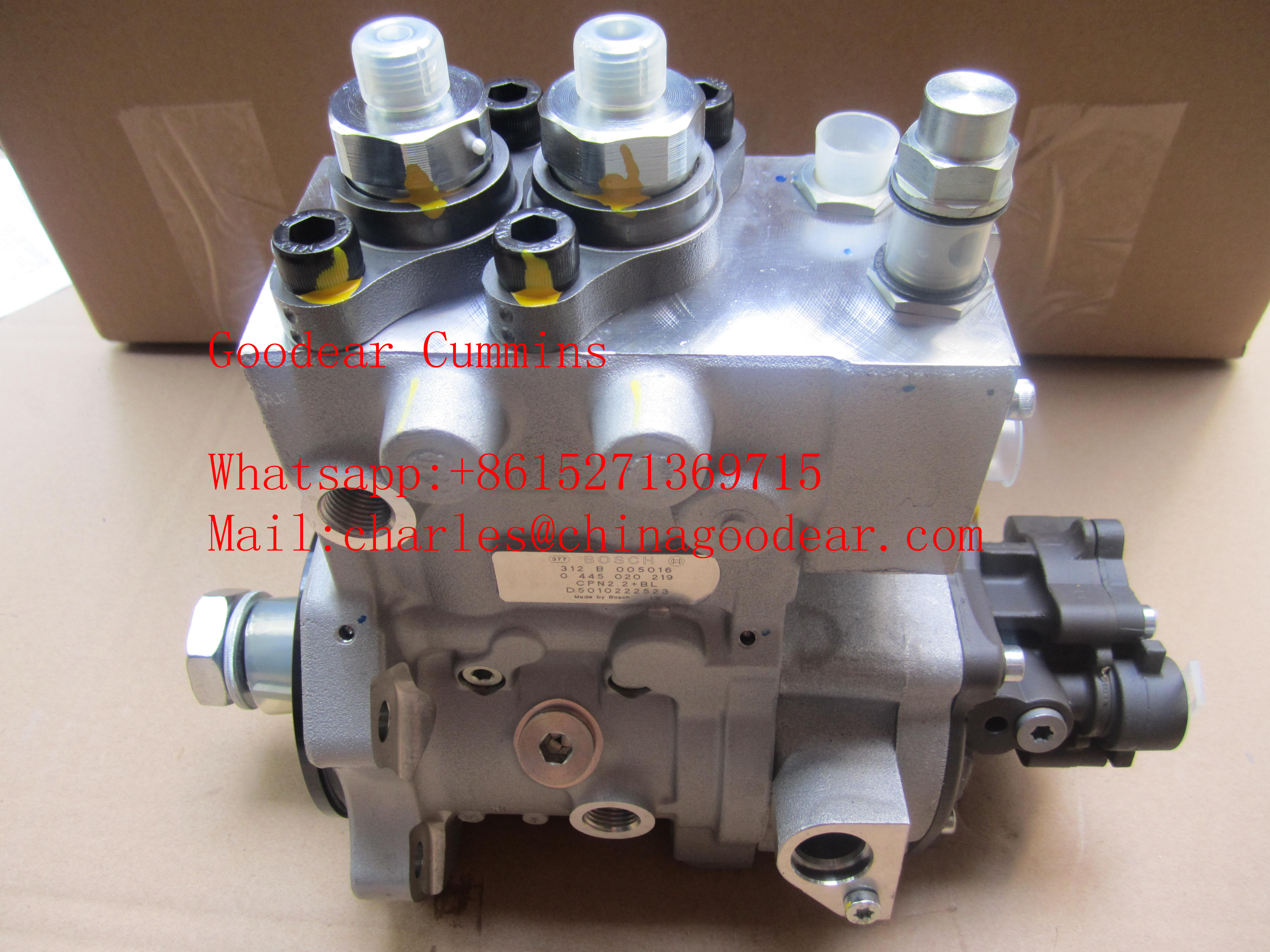 Dongfeng Renault DCI11 diesel engine fuel injection pump 0445020219/D5010222523