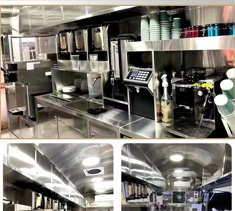 Wecare Food Van Car Food Carts Manufacturers Fully Equipped Mobile Concession Trailer