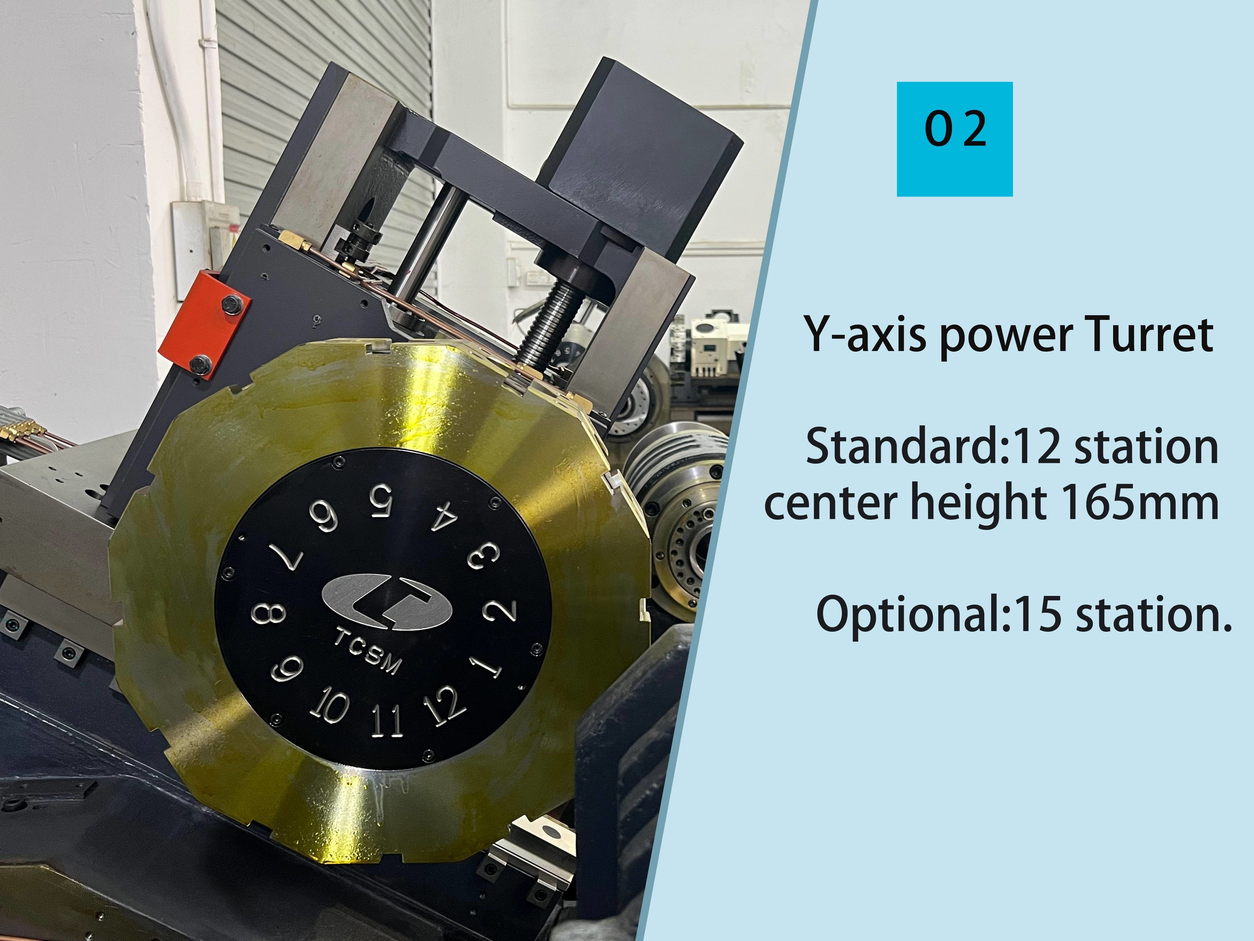 5052Y Heavy Duty CNC Turning Center A2-6 Spindle 66mm Bore
