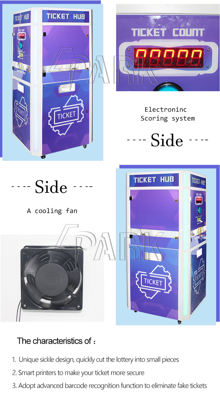 Multi - Function Redemption Game Machine Ticket House Digital Quickly Paper Ticket Eater Game Counter