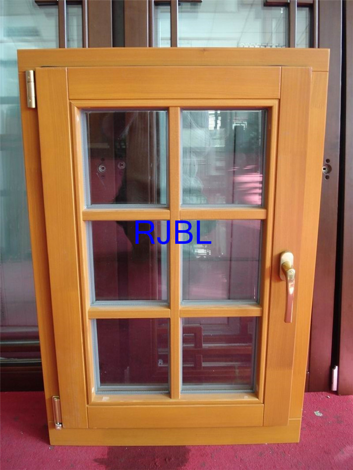 German quality Double Glazing Aluminum Clad Wood Windows For Commercial Office Building