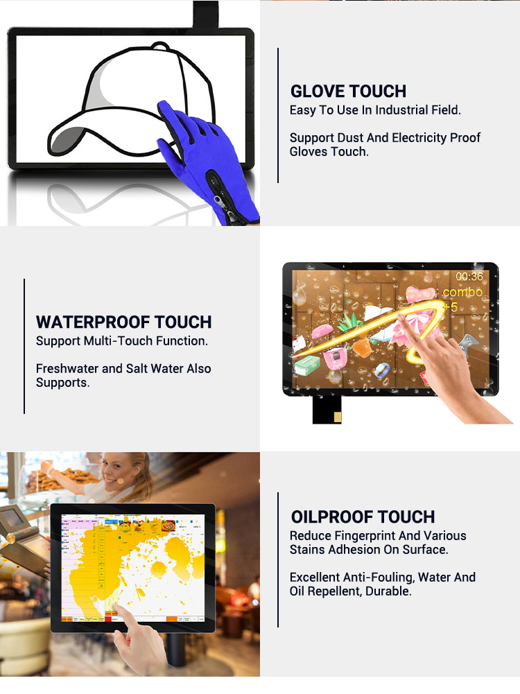 18.5 Inch Industrial Touch Panel Waterproof IP65 Industrial Touchscreen Display
