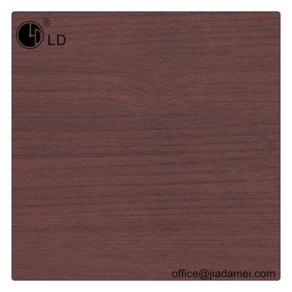Mahogany Brown Wood Color PVC Decorative Film 0.12mm For Plastic Profile