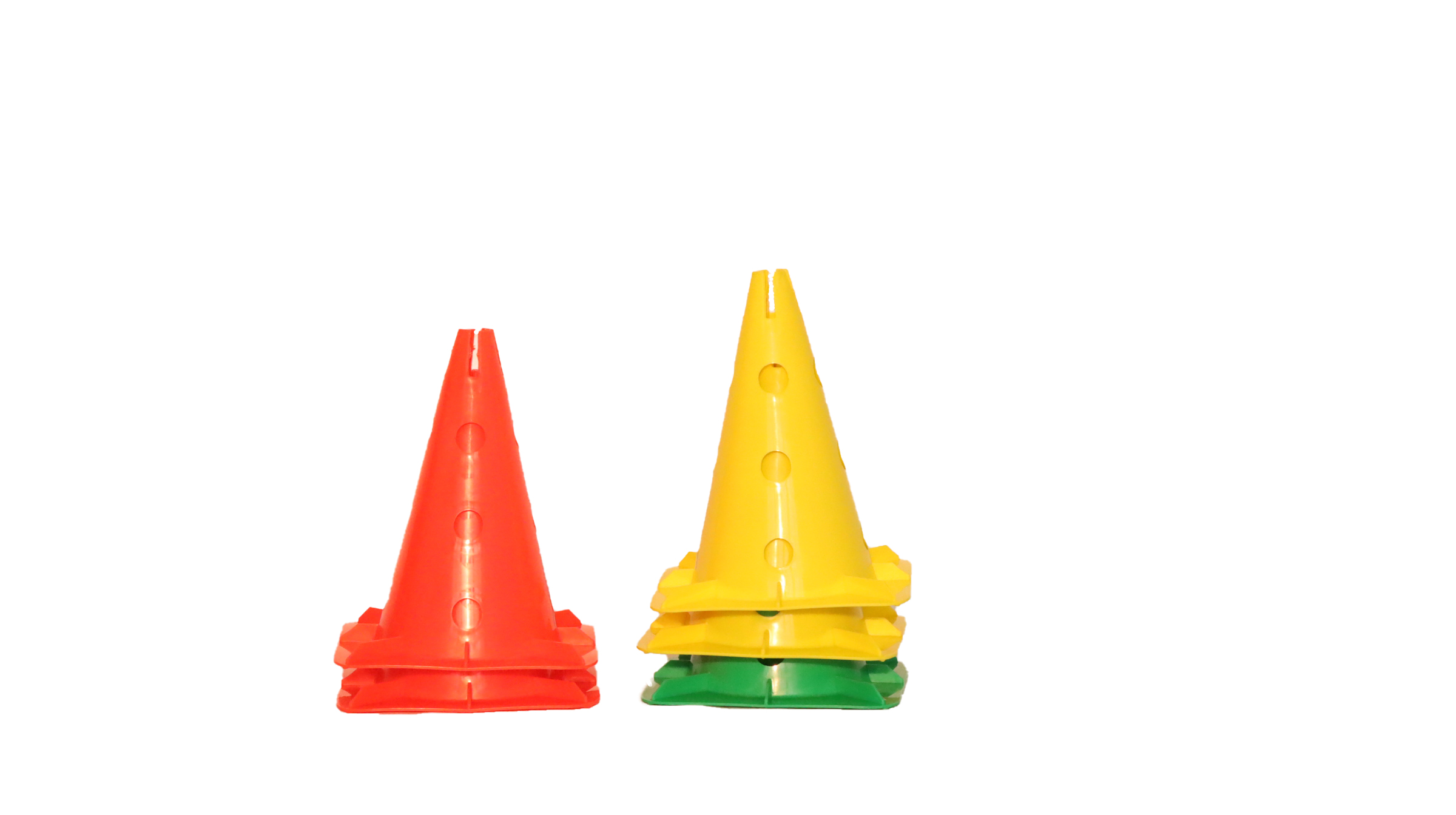 Agility Training Set Of Football Soccer Cones With Heat Transfer Film Printing