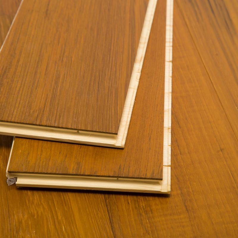 Three Layer Engineered Wood Flooring 20mm European Oak with Black Embossed Finish