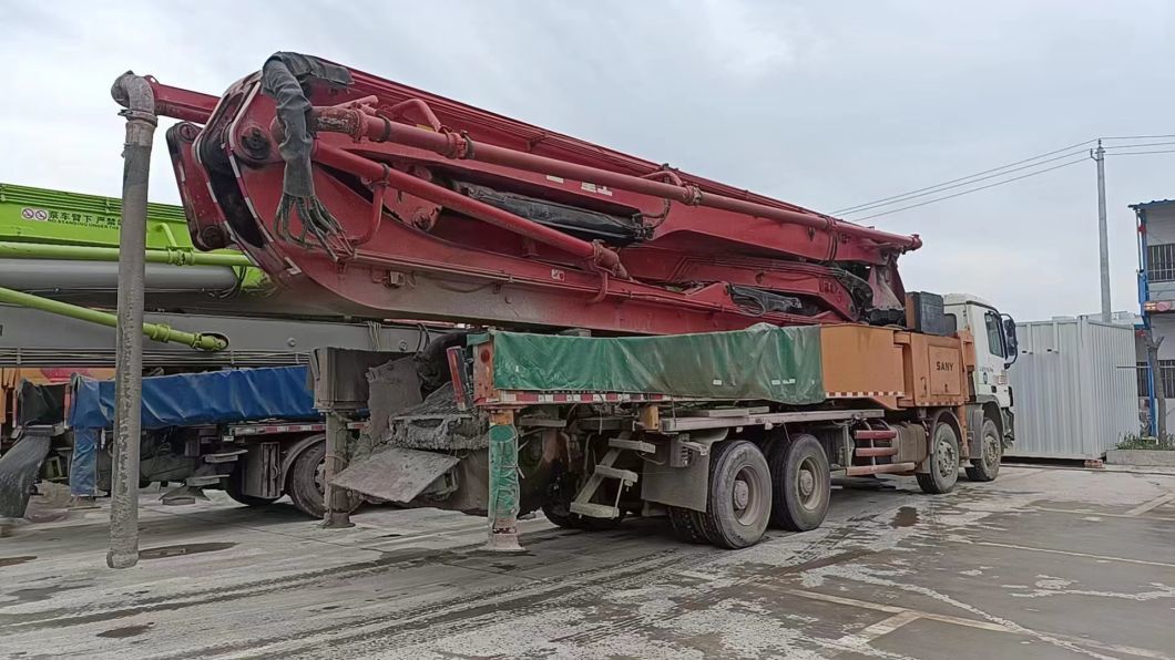 Concrete Pump Truck SA Ny 52m Concrete Boom Pump Heavy Equipment Truck Mounted Pump Construction Equipment