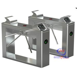  Biometrics turnstyle gates , tripod Half Height Turnstiles Access Control System Manufactures