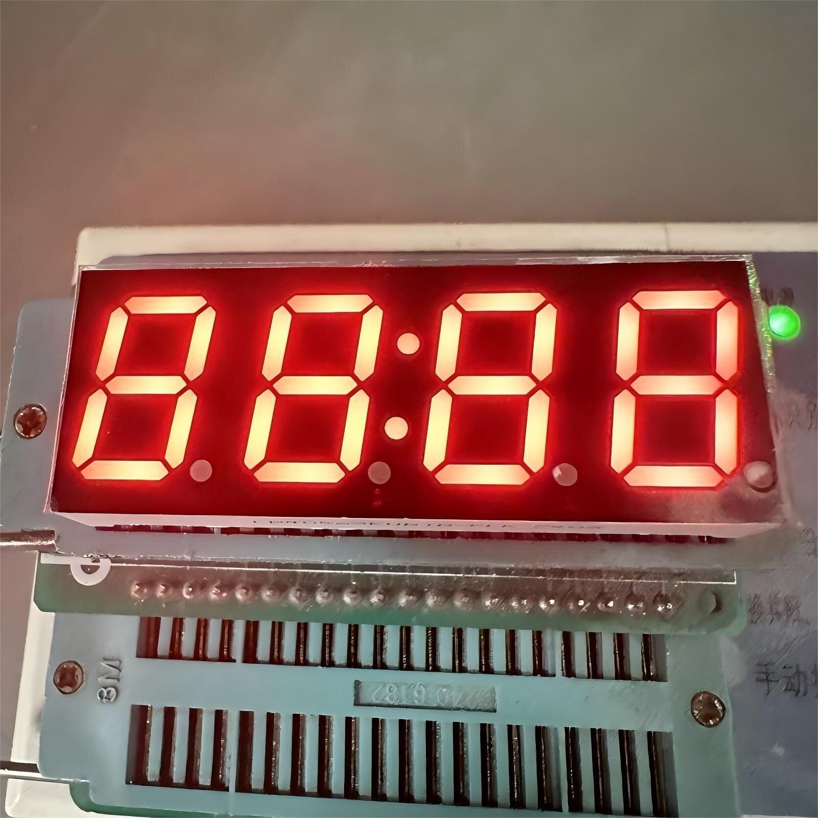 Blue 4 Digit 14.2mm 7 Segment LED Display Common Anode For Temperature Control