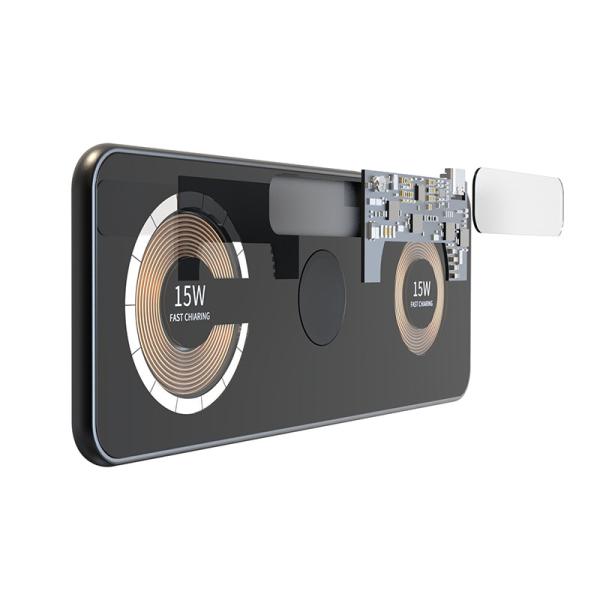 Transparent Quick Portable 15Watt Wireless Charger For Phone Smart Watch