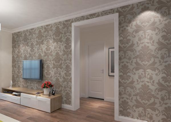 Non- woven Modern Classic Floral Wallpaper for Home Decoration 0.53*10m