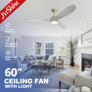  Easy Installation and Cool Function 1stshine LED Ceiling Fan with Solid Wood Design Manufactures