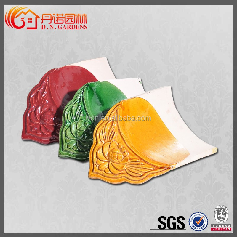 Malaysia Temple Roofing Must-Have Durable Ancient Ceramic Green Roof Tiles with Compressive Strength of 1500N
