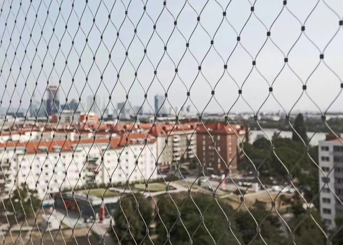 7*19 Wire Rope Mesh 15*15mm Anti Drop Steel Cable Netting Zoo Mesh